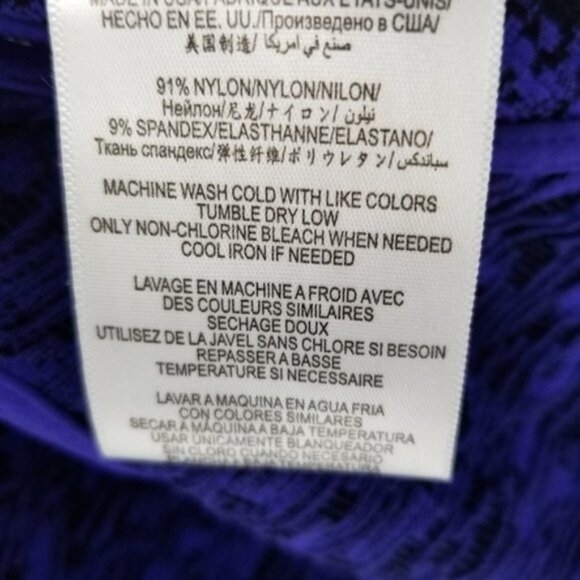 BCBG Generation Bodycon One Shoulder Stretch Dress Size XS Small Purple Blue - Picture 8 of 9